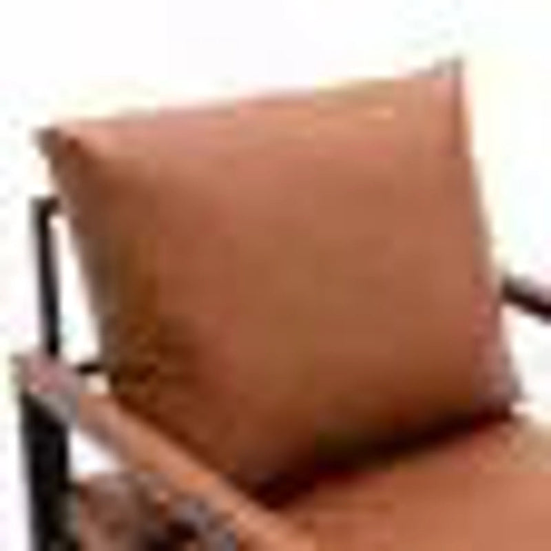 custom genuine leather replacement cushions. Ideal for benches, mid-century chairs, leather chair cushion cover, leather pouf - Hana Exports