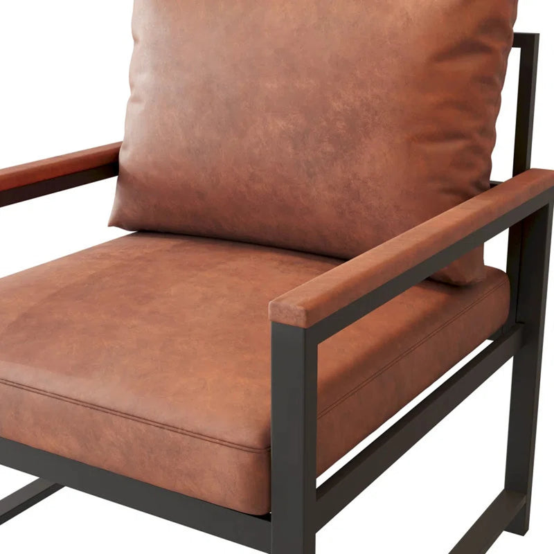 Set of Two custom genuine leather replacement cushions. Ideal for benches - Hana Exports