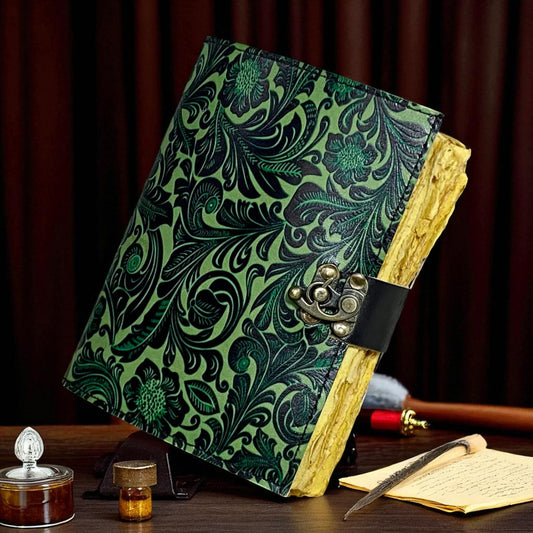 Handmade Leather Journal Notebook A4 & A5 – Personalized Gift for Men & Women by HANA EXPORTS