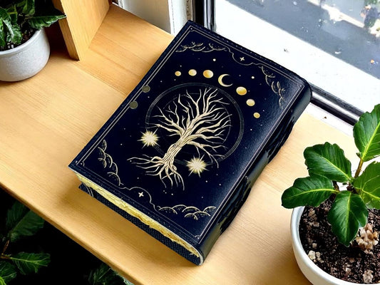 Handmade Genuine Leather Journal – Vintage Travel Diary in Multiple Sizes & Colors
