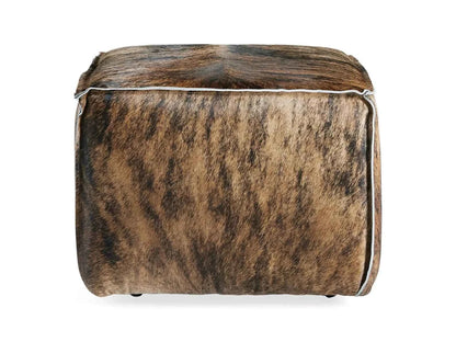 Handcrafted Leather Pouf – Stuffed Ottoman