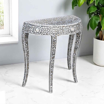 Handmade MOP Inlay Console Table | Elegant Wood & Resin Furniture by Hana Exports