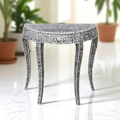 Handmade MOP Inlay Console Table | Elegant Wood & Resin Furniture by Hana Exports