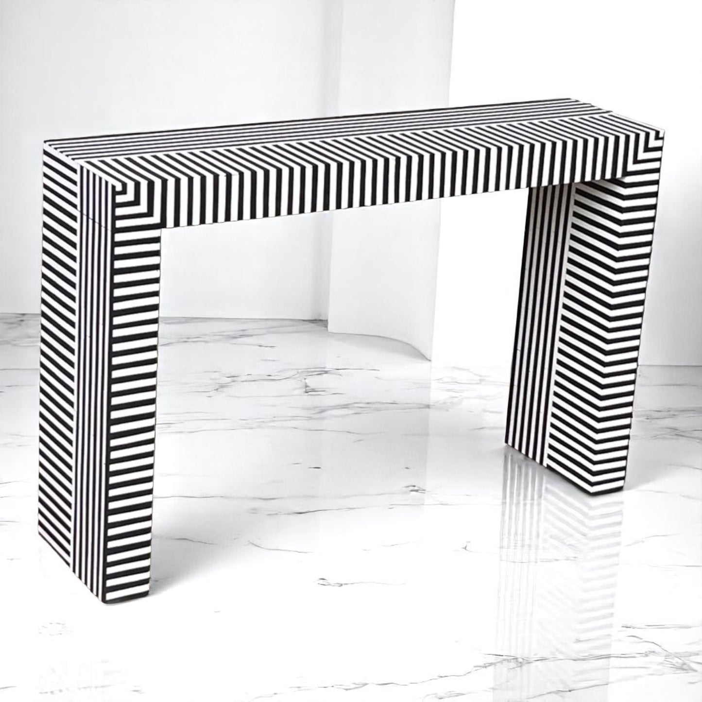 Handmade Resin Inlay Console Table – Elegant & Customizable Accent Table by HANA EXPORTS