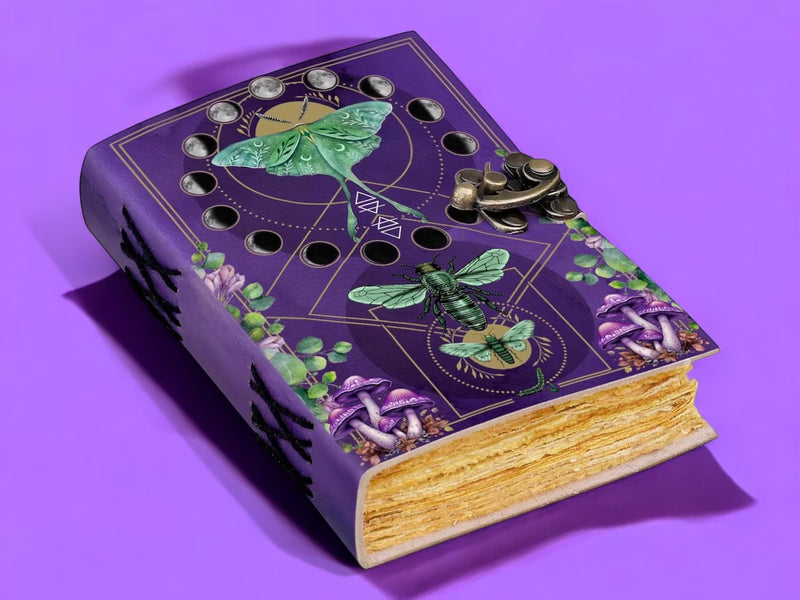 Blank Spell Book of Shadows with Lock - Hana Exports