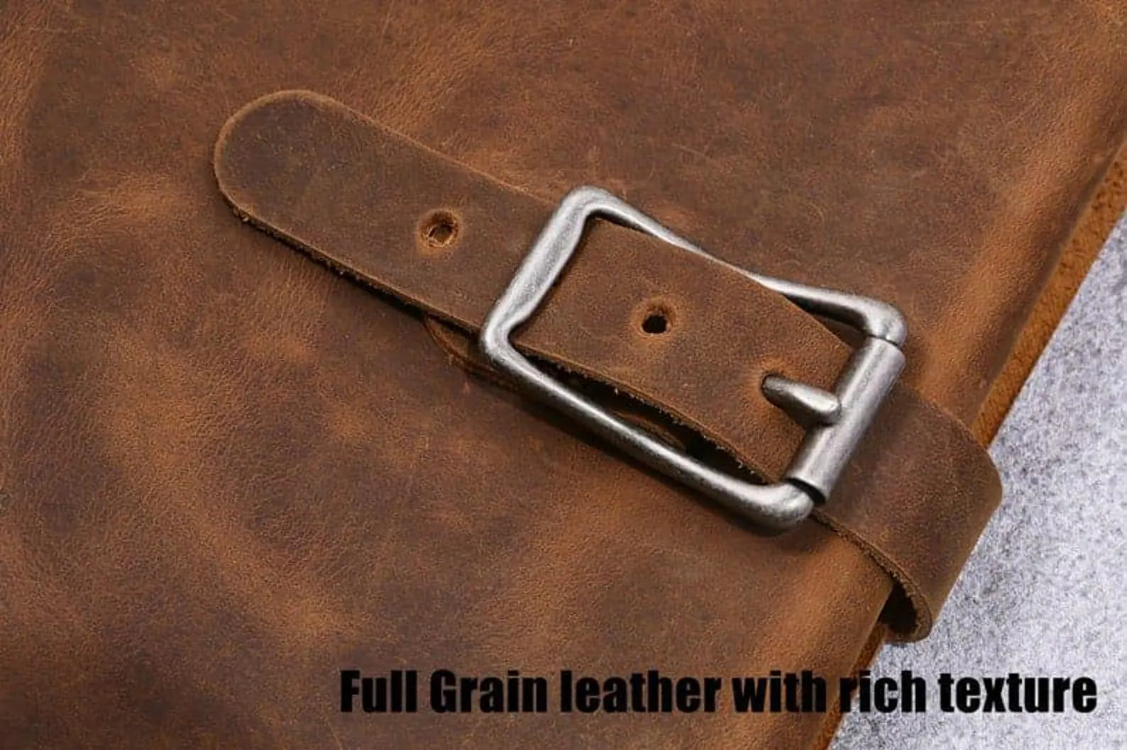 Leather sketchbook cover case for sketch pad 9 x 12 , Artist Drawing Sketch Pad Holder portfolio for 9"X12" Sketchbook - Hana Exports