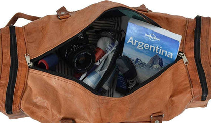 Leather Duffel Bag, Large Travel Bag, Men's Leather weekender bags