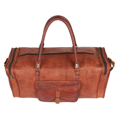 Leather Duffel Bag, Large Travel Bag, Men's Leather weekender bags