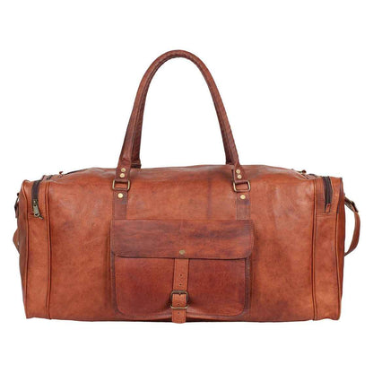 Leather Duffel Bag, Large Travel Bag, Men's Leather weekender bags