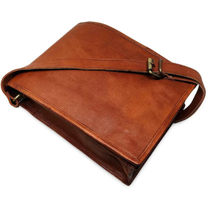 Personalized Genuine Leather Shoulder Satchel Bag
