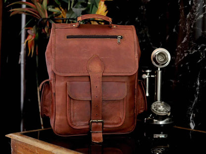 Leather Satchel Backpack – Stylish & Durable