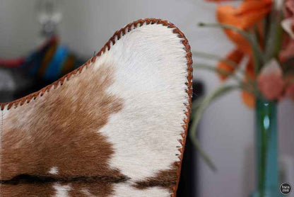 COWHIDE BUTTERFLY CHAIR - Handmade Leather Recliner | With Black Foldable Frame | Housewarming Gifts | Brown Replacement Covers